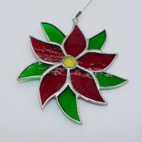 Stained Glass Poinsettia