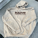 Hooded Sweatshirts - Maine Cabin Masters logo with Trees