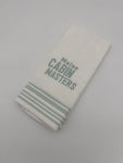 Dish Towel with Maine Cabin Masters Logo