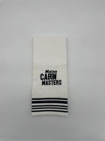 Dish Towel with Maine Cabin Masters Logo