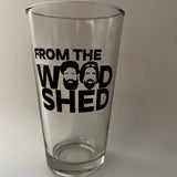 From the Woodshed Pint Glass