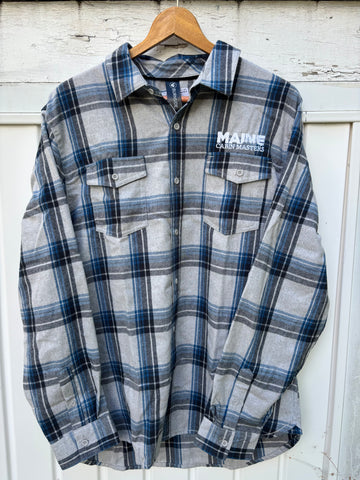 Flannel Shirts with Maine Cabin Masters' logo