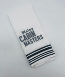 Dish Towel with Maine Cabin Masters Logo