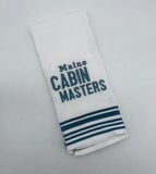 Dish Towel with Maine Cabin Masters Logo