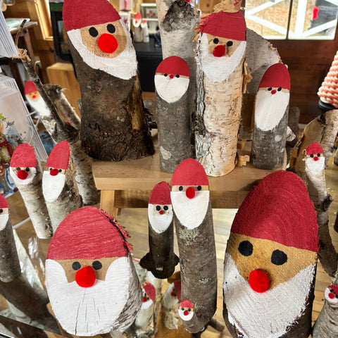 Chase's Wooden Santas