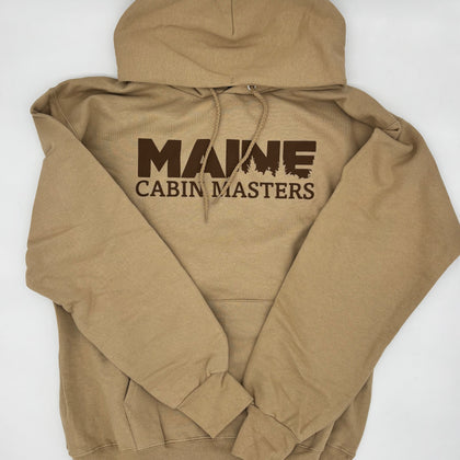 Hooded Sweatshirts - Maine Cabin Masters logo with Trees