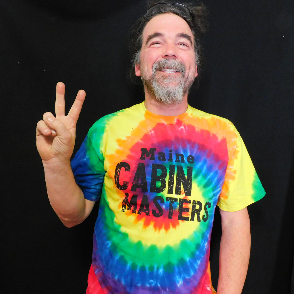 Specialty T Shirt Rainbow Tie Dye Kennebec Cabin Company specialty-t-shirt-rainbow-tie-dye-kennebec-cabin-company
