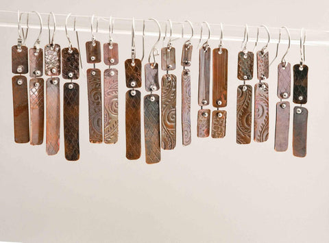 Earrings from Sunroom Studios - Copper