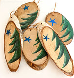 Painted Driftwood and Wood Cookie Ornaments